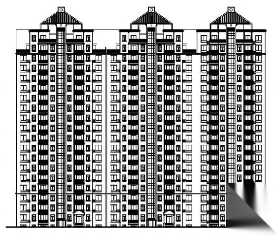上海某十九层住宅楼建筑结构施工图施工图下载【ID:149847160】