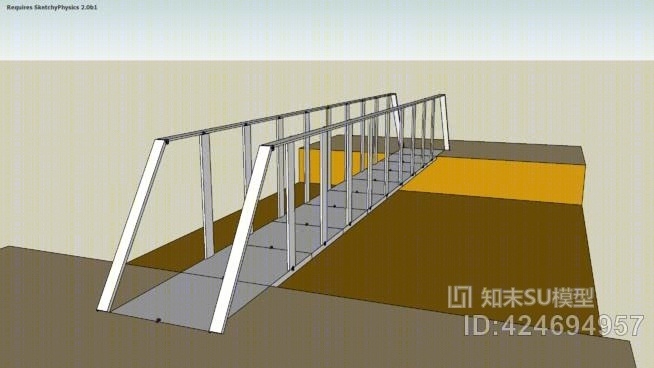 桥下桥SU模型下载【ID:424694957】