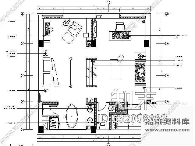 施工图南京国际建筑艺术实践展接待D型套房施工图cad施工图下载【ID:532058682】