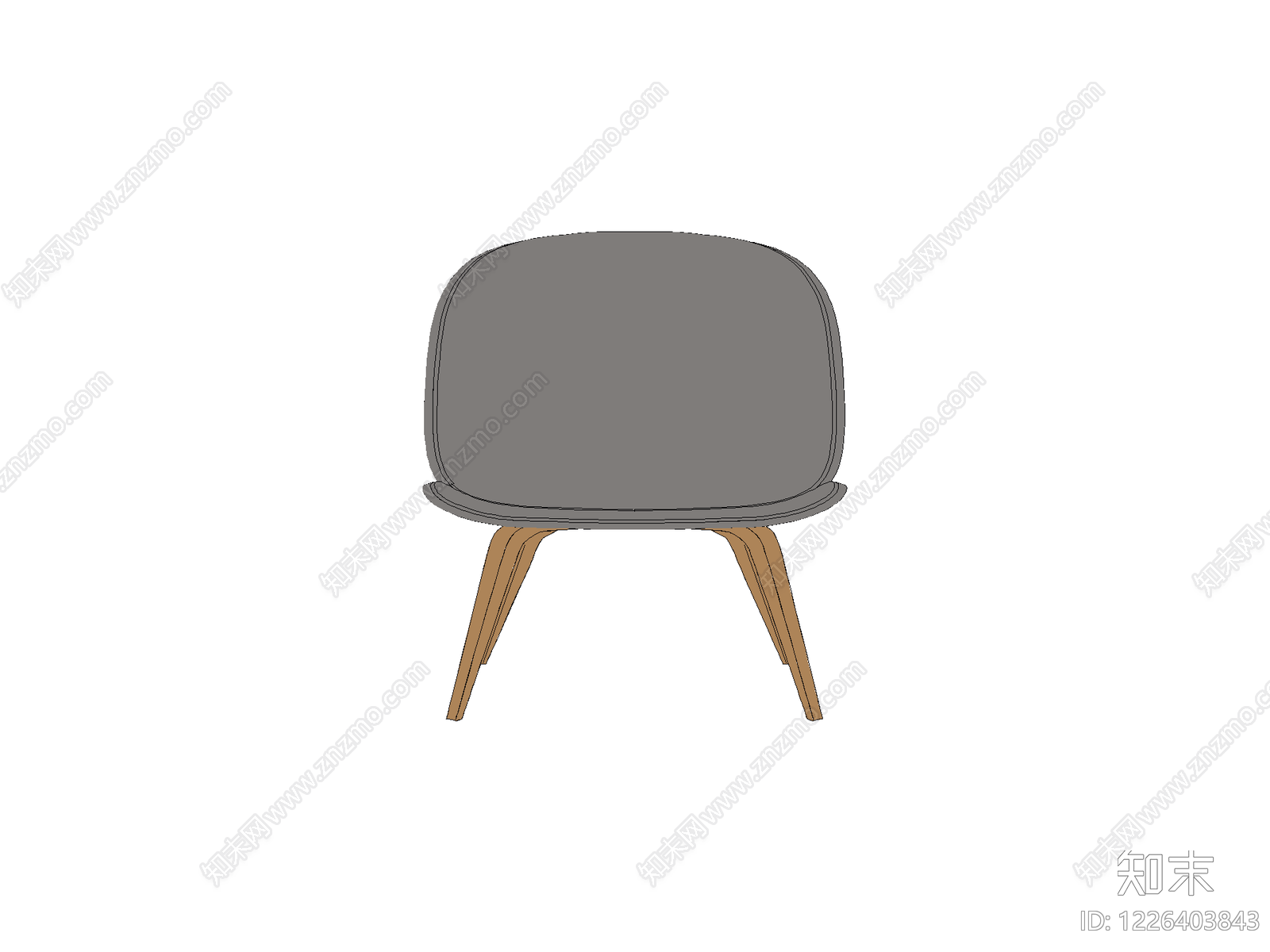 椅子cad施工图下载【ID:1226403843】