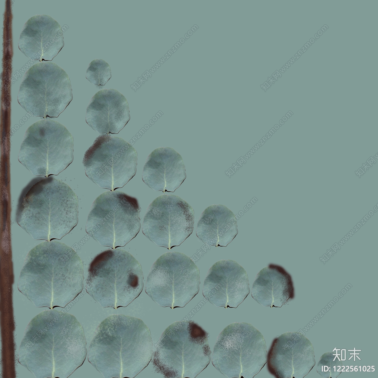 绿植墙贴图下载【ID:1222561025】