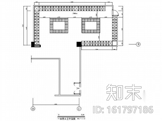 知名酒店更衣室装修图施工图下载【ID:161797186】