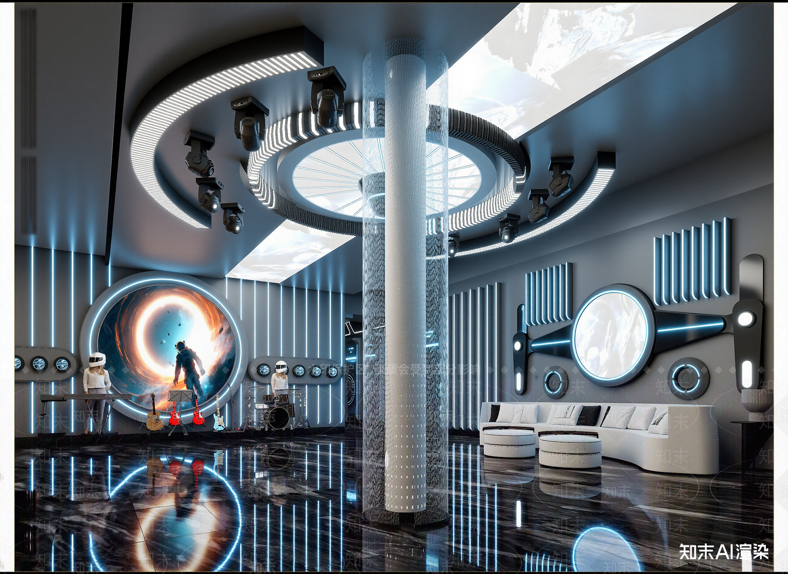 现代科技展厅3D模型下载【ID:1214709773】