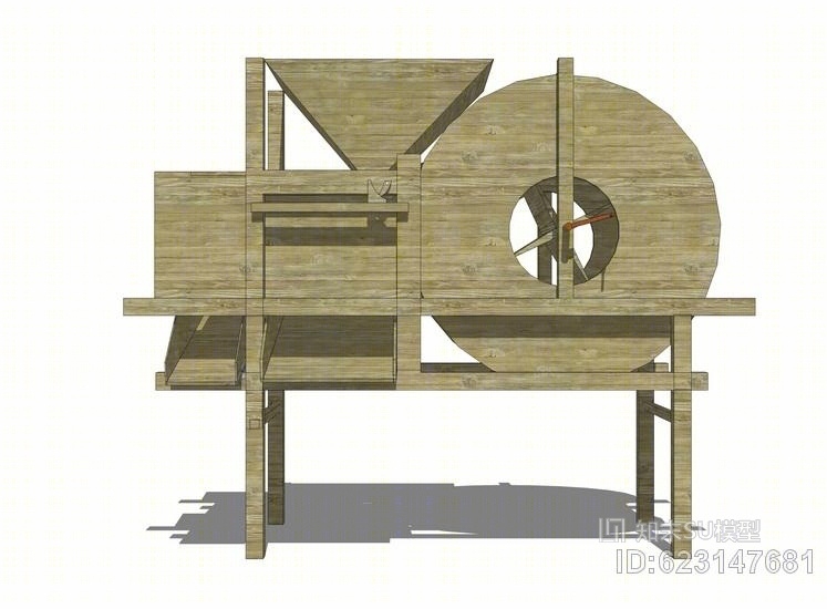 稻谷风车SU模型下载【ID:623147681】