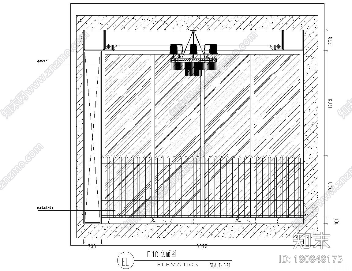 欧式风格住宅四室两厅施工图+效果图设计cad施工图下载【ID:180848175】