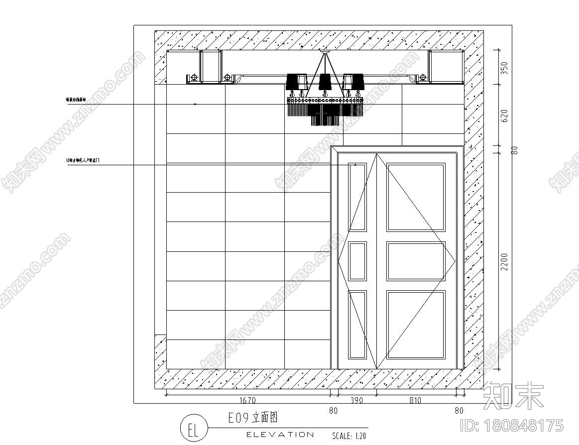 欧式风格住宅四室两厅施工图+效果图设计cad施工图下载【ID:180848175】