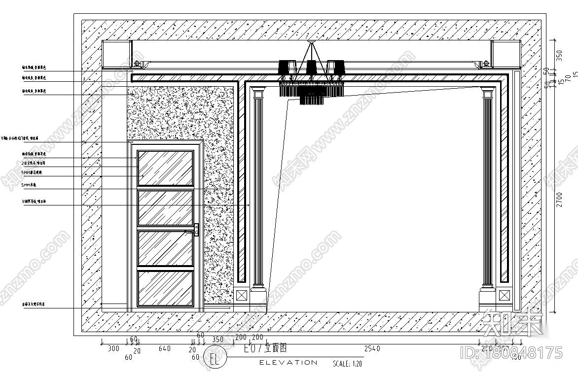 欧式风格住宅四室两厅施工图+效果图设计cad施工图下载【ID:180848175】