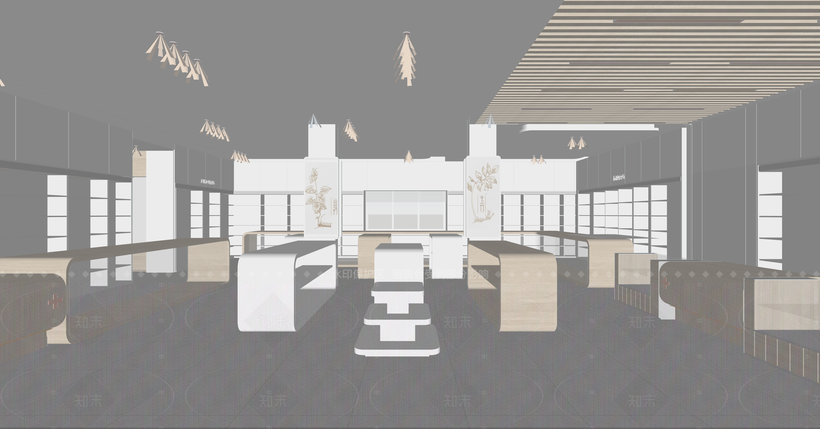 现代药店SU模型下载【ID:1215976913】