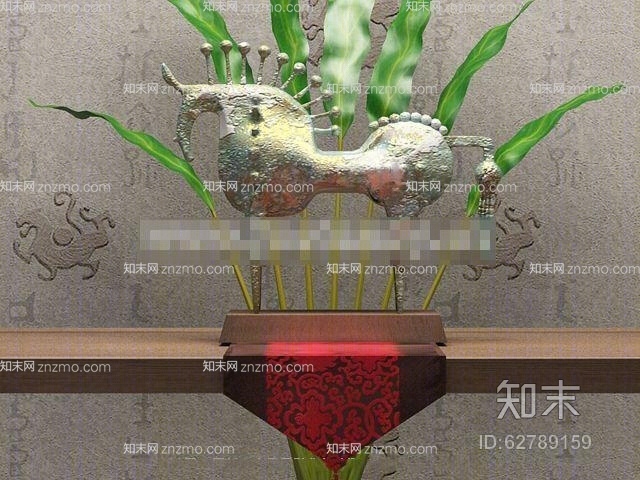 金属装饰品3D模型下载【ID:62789159】