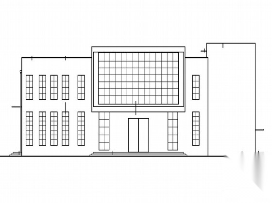 [咸宁]某三层建材城建筑施工图cad施工图下载【ID:166823137】