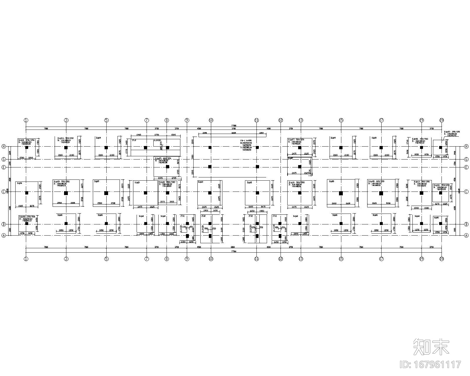 5层公建施工图下载【ID:167961117】