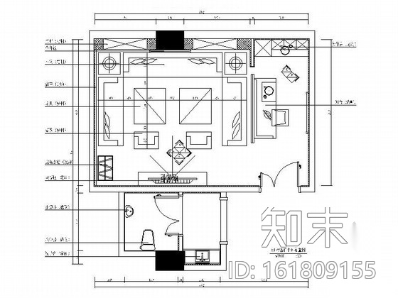 [北京]量贩式娱乐会所KTV包间装修图cad施工图下载【ID:161809155】