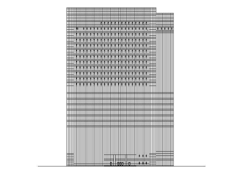 [四川]超高层幕墙立面塔式科研办公楼建筑施工图cad施工图下载【ID:149960122】