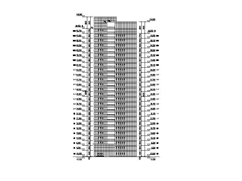 [四川]超高层幕墙立面塔式科研办公楼建筑施工图cad施工图下载【ID:149960122】