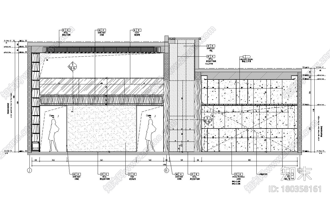 福建龙岩玺院595㎡别墅样板房施工图+效果图cad施工图下载【ID:180358161】