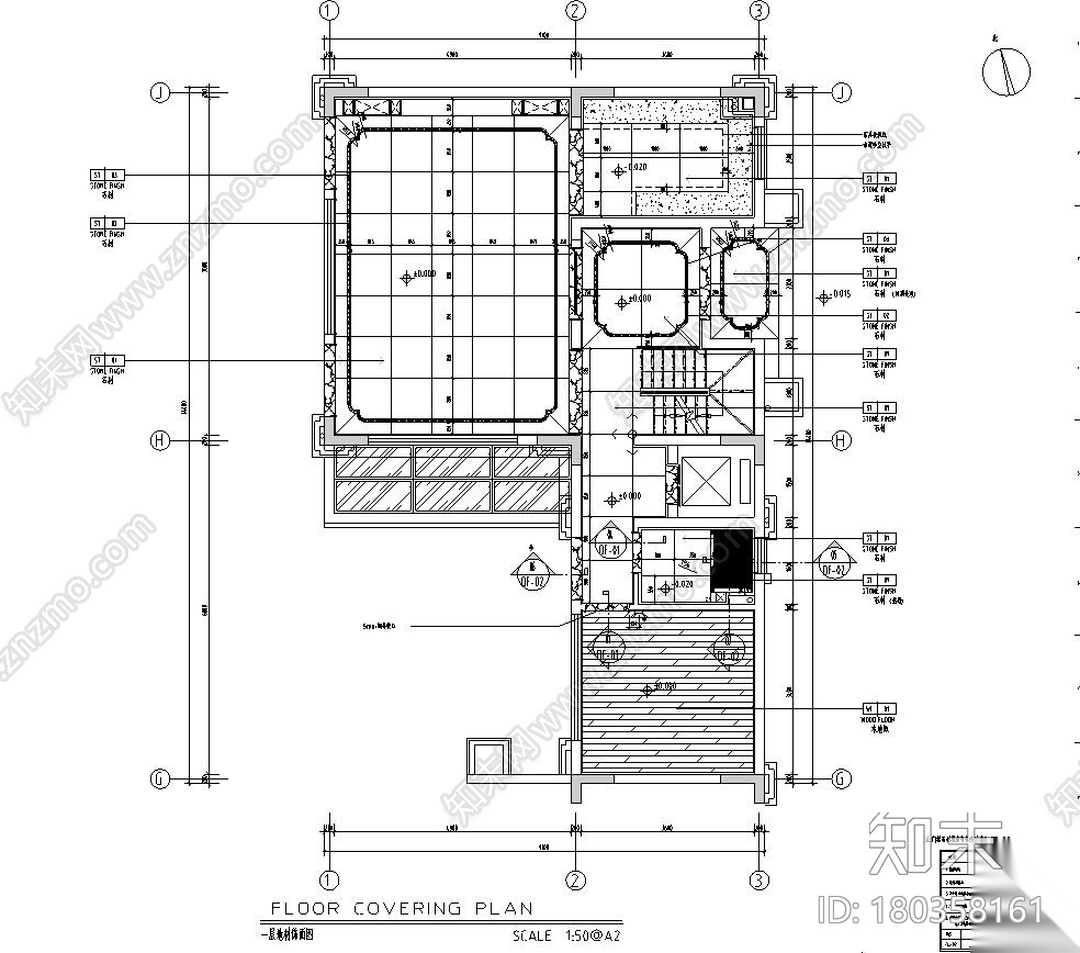 福建龙岩玺院595㎡别墅样板房施工图+效果图cad施工图下载【ID:180358161】