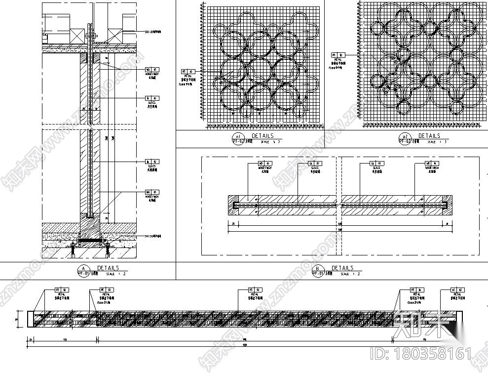 福建龙岩玺院595㎡别墅样板房施工图+效果图cad施工图下载【ID:180358161】