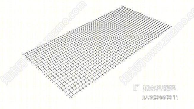 钢丝网4'X8’2SU模型下载【ID:926693611】