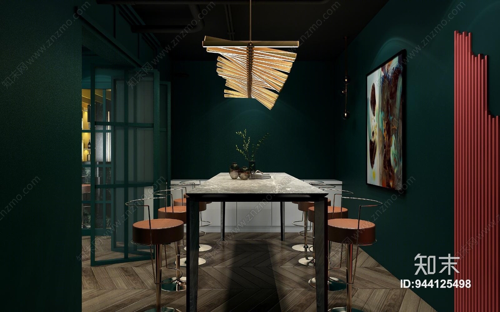 后现代清吧3D模型下载【ID:944125498】