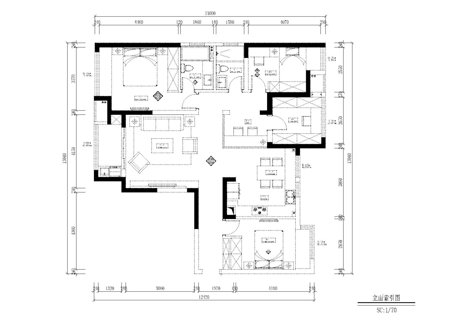 [四川]-成都中央华城台湾风住宅施工图+实景施工图下载【ID:160474178】