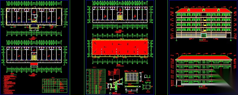 某中学学生公寓全套施工图施工图下载【ID:151548157】