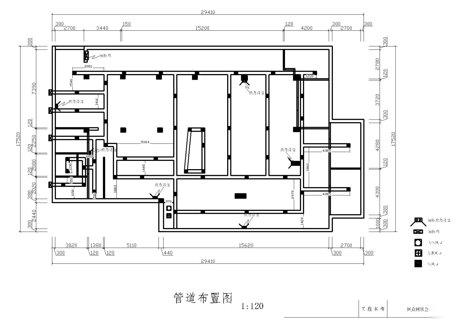 [福建]某一网络会所网吧施工图cad施工图下载【ID:160710185】