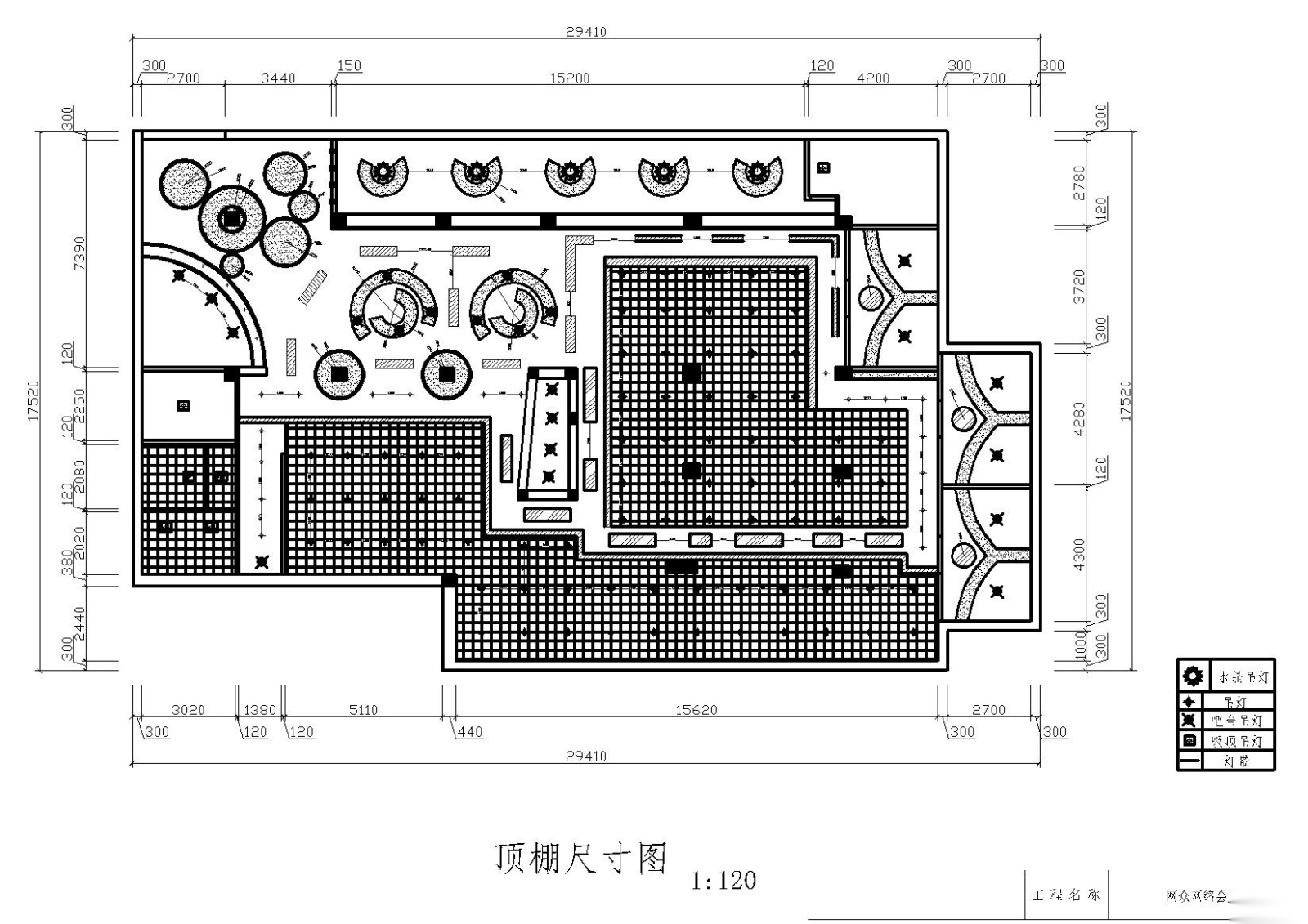 [福建]某一网络会所网吧施工图cad施工图下载【ID:160710185】