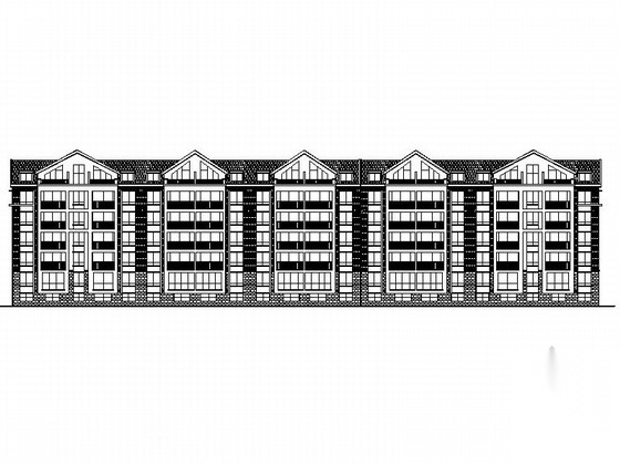 [江苏]多层框架结构坡屋顶带阁楼住宅建筑施工图cad施工图下载【ID:167357155】