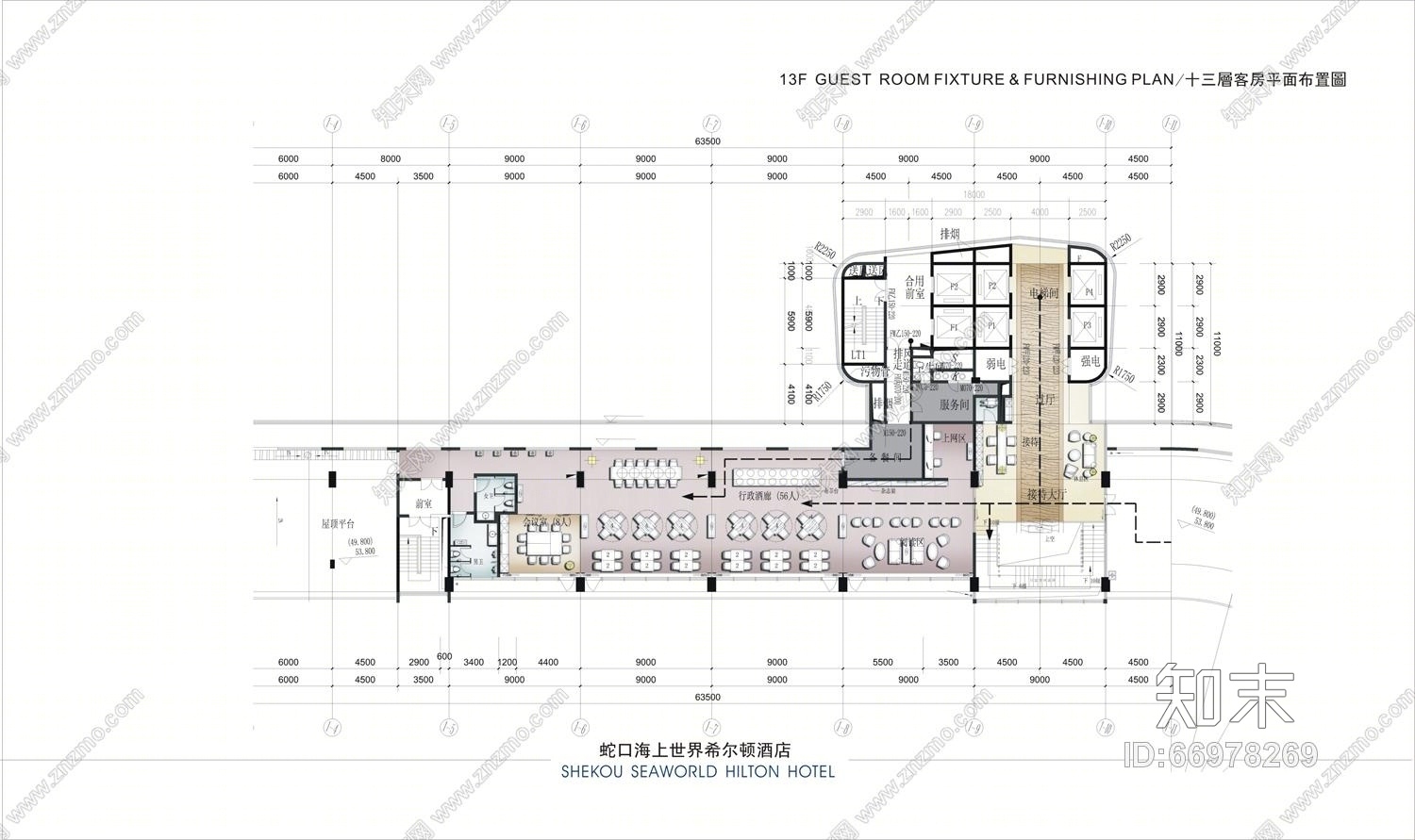 CCD--蛇口希尔顿酒店汇报文件及效果图(CAD施工图纸)施工图下载【ID:66978269】