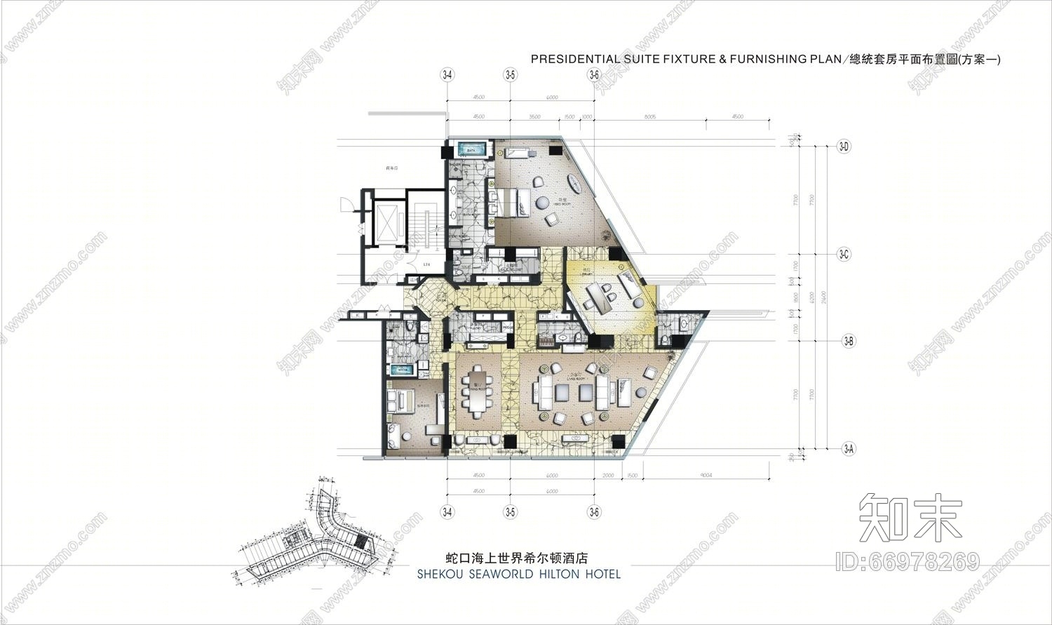 CCD--蛇口希尔顿酒店汇报文件及效果图(CAD施工图纸)施工图下载【ID:66978269】