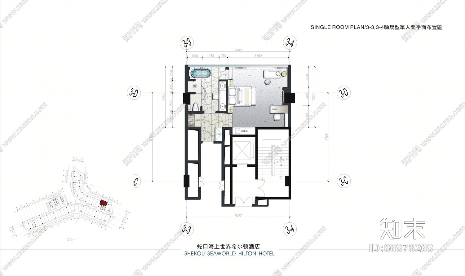 CCD--蛇口希尔顿酒店汇报文件及效果图(CAD施工图纸)施工图下载【ID:66978269】