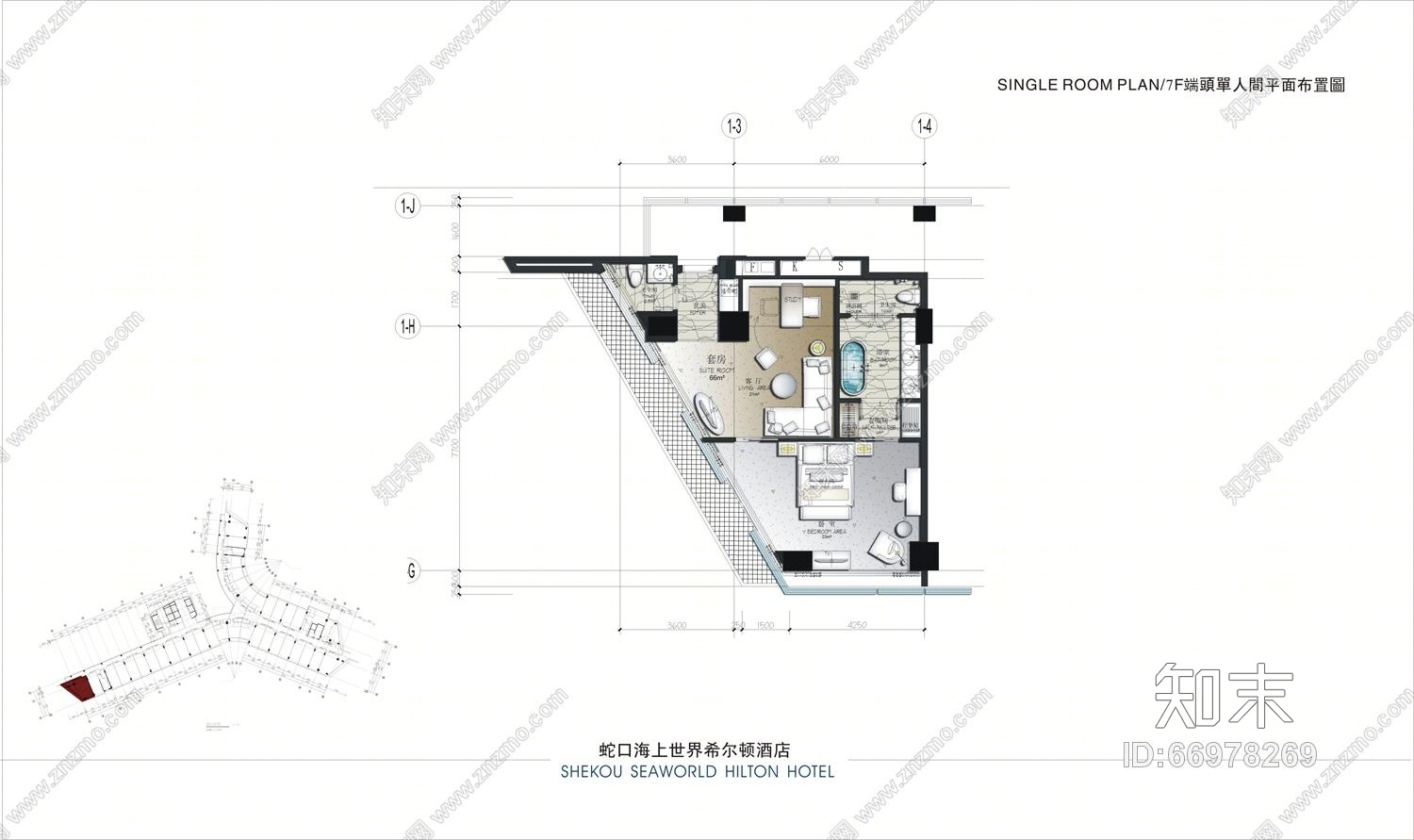 CCD--蛇口希尔顿酒店汇报文件及效果图(CAD施工图纸)施工图下载【ID:66978269】