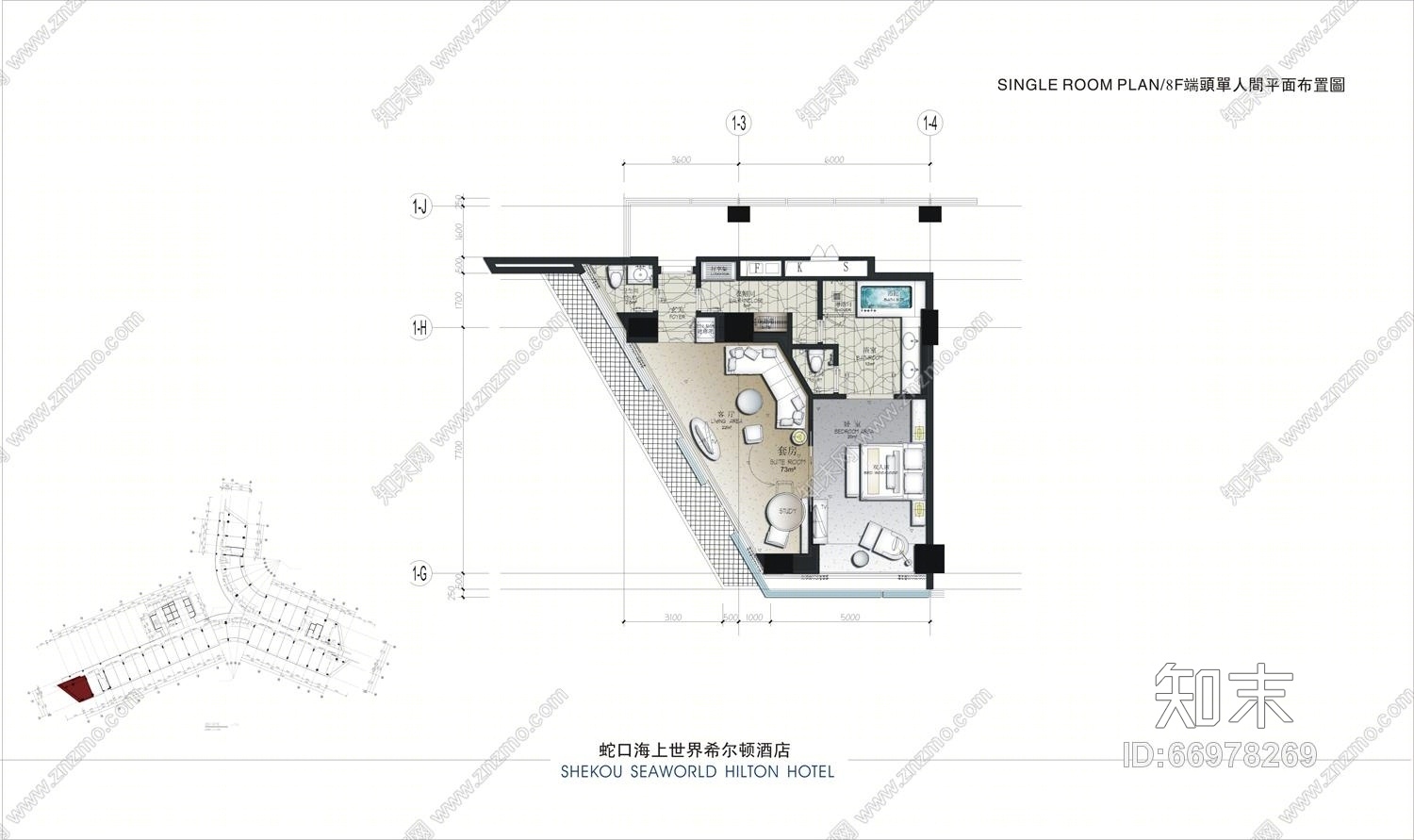 CCD--蛇口希尔顿酒店汇报文件及效果图(CAD施工图纸)施工图下载【ID:66978269】