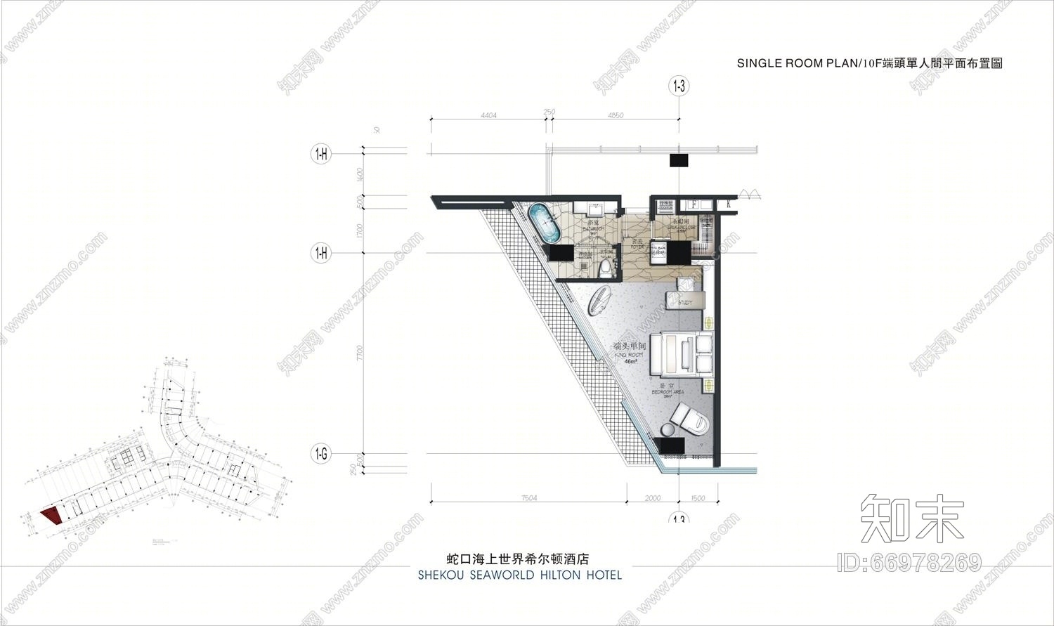 CCD--蛇口希尔顿酒店汇报文件及效果图(CAD施工图纸)施工图下载【ID:66978269】