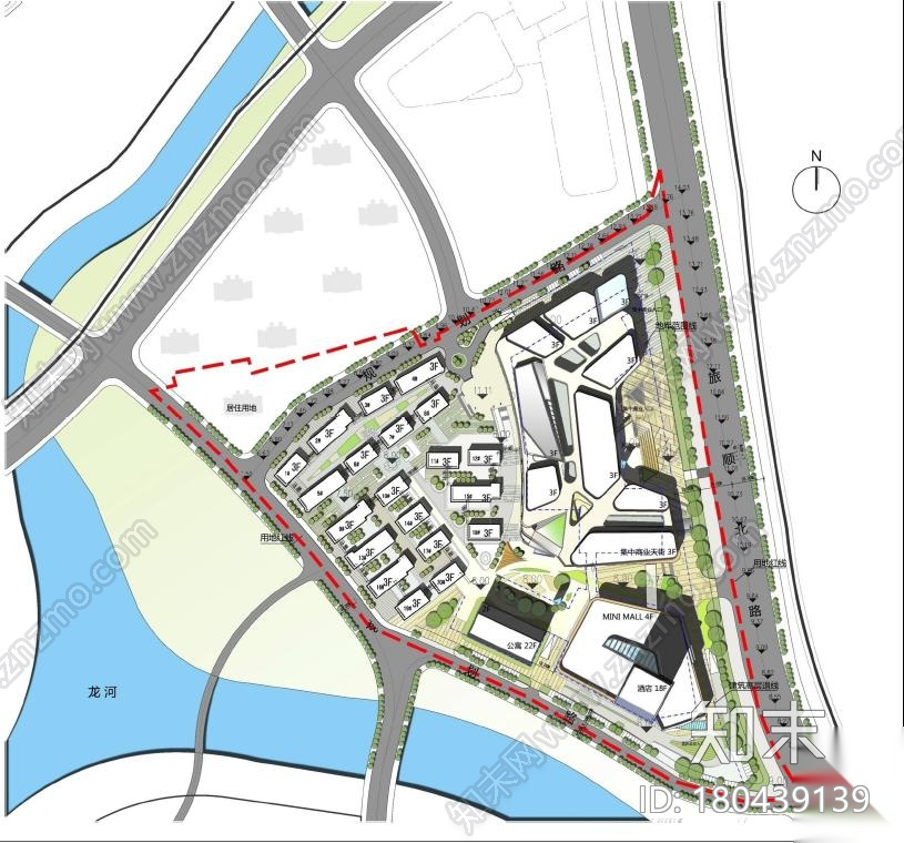 [山东]多空间尺度现代化休闲商业综合体建筑设计方案文本cad施工图下载【ID:180439139】