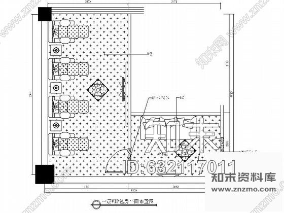 施工图陕西某精品养生会所VIP包房装修图cad施工图下载【ID:632117011】