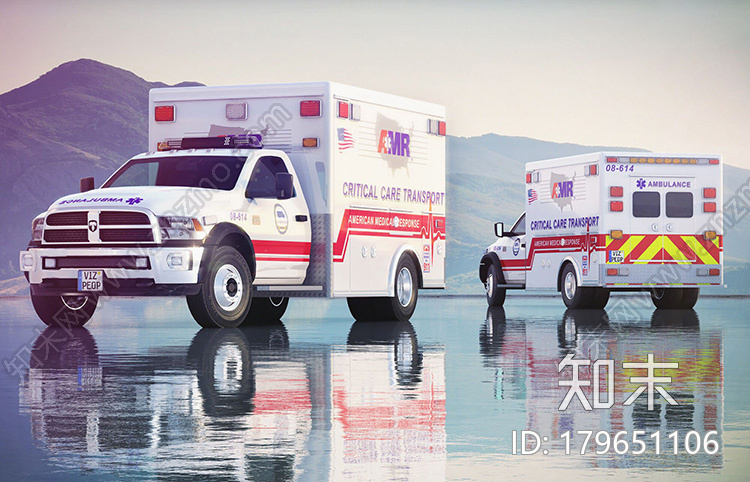 救护车CG模型下载【ID:179651106】