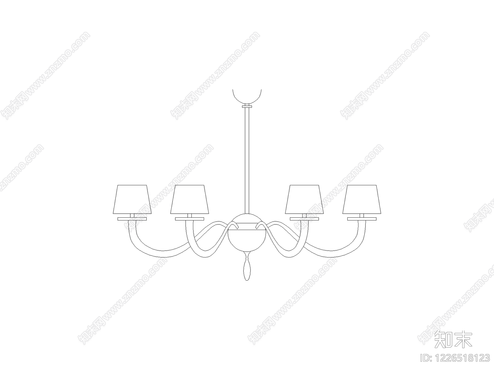 灯具图块cad施工图下载【ID:1226518123】