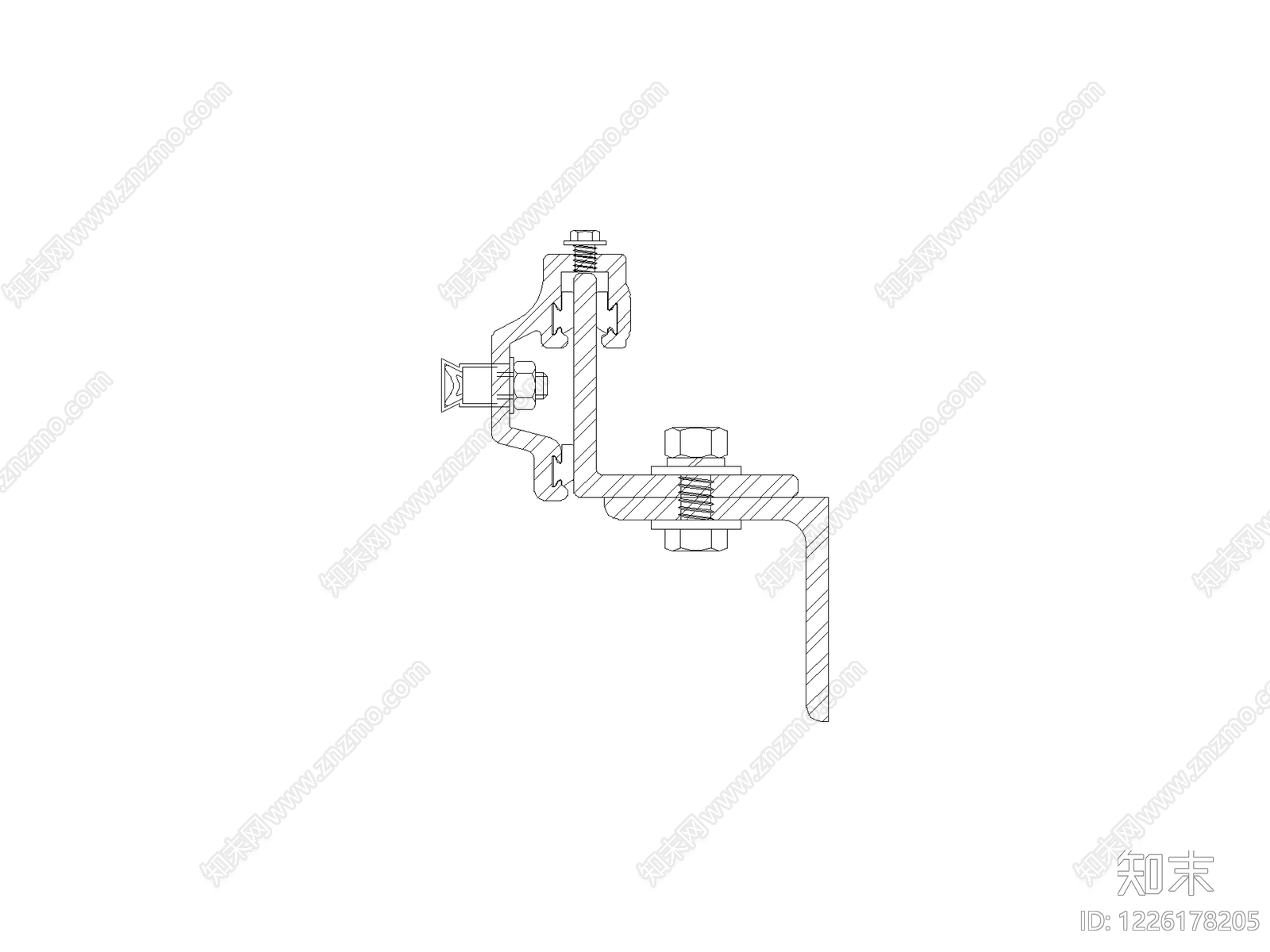 五金管件cad施工图下载【ID:1226178205】