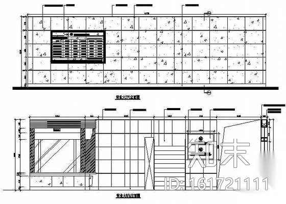 某工商银行全套装饰施工图cad施工图下载【ID:161721111】