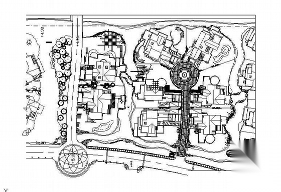 某别墅区景观施工图纸cad施工图下载【ID:161103190】