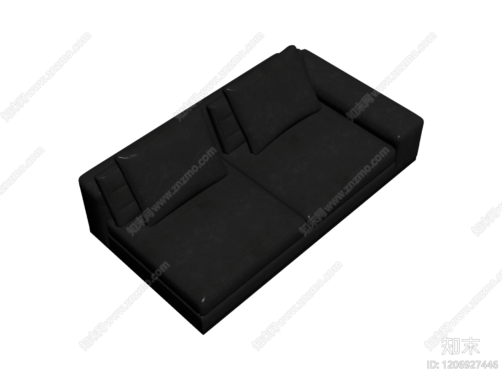 黑色模块化沙发3D模型下载【ID:1206927446】