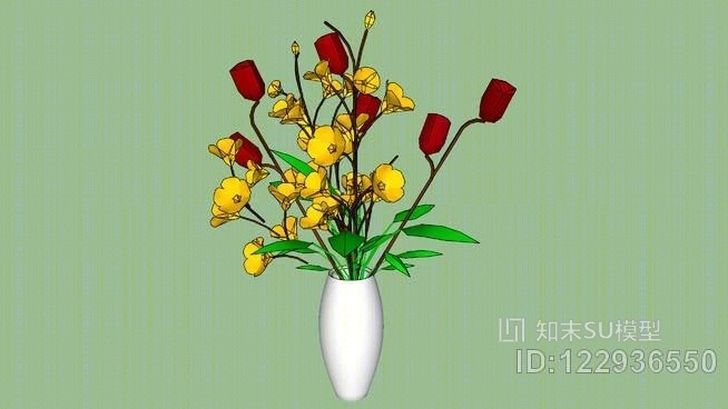 Tekl装饰花1SU模型下载【ID:122936550】