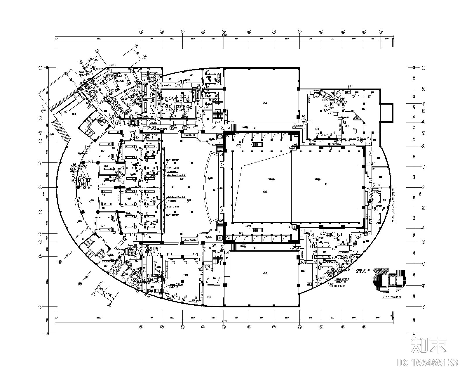 陕西秦皇大剧院暖通空调设计施工图施工图下载【ID:166466133】