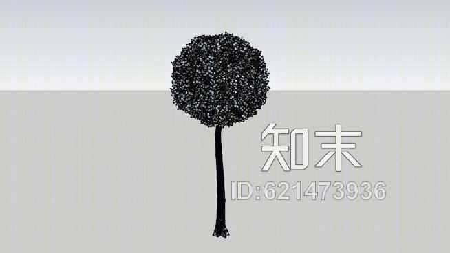 圆形布什建筑SU模型下载【ID:621473936】