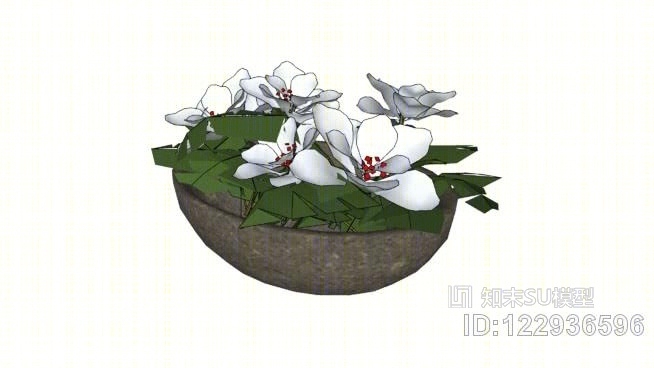 花盆SU模型下载【ID:122936596】