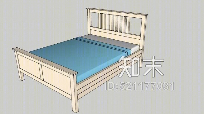 宜家海姆床SU模型下载【ID:521177031】