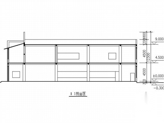 某二层食堂建筑方案图cad施工图下载【ID:166734164】