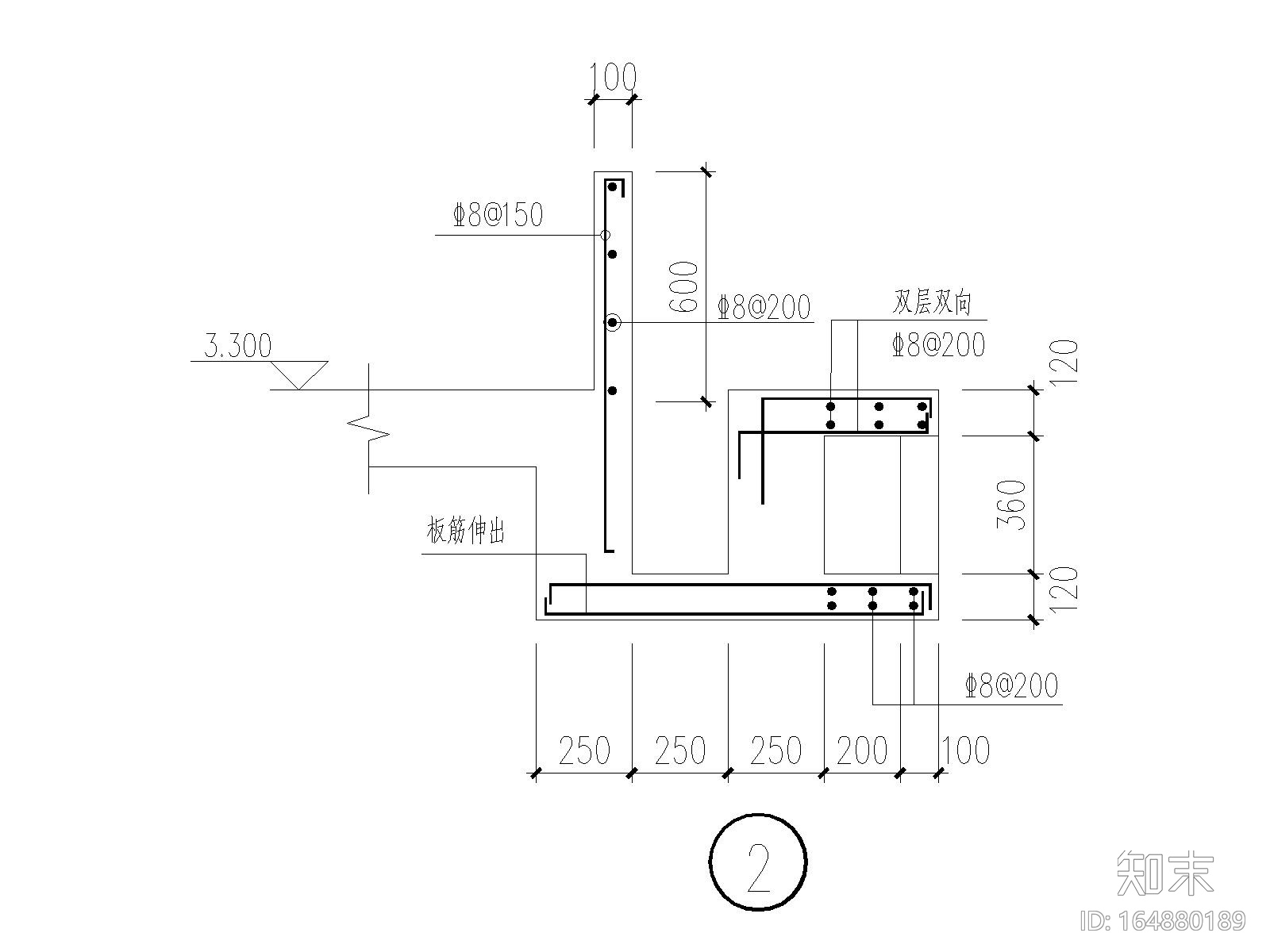 单跨框架结构门卫室结构cad施工图下载【ID:164880189】