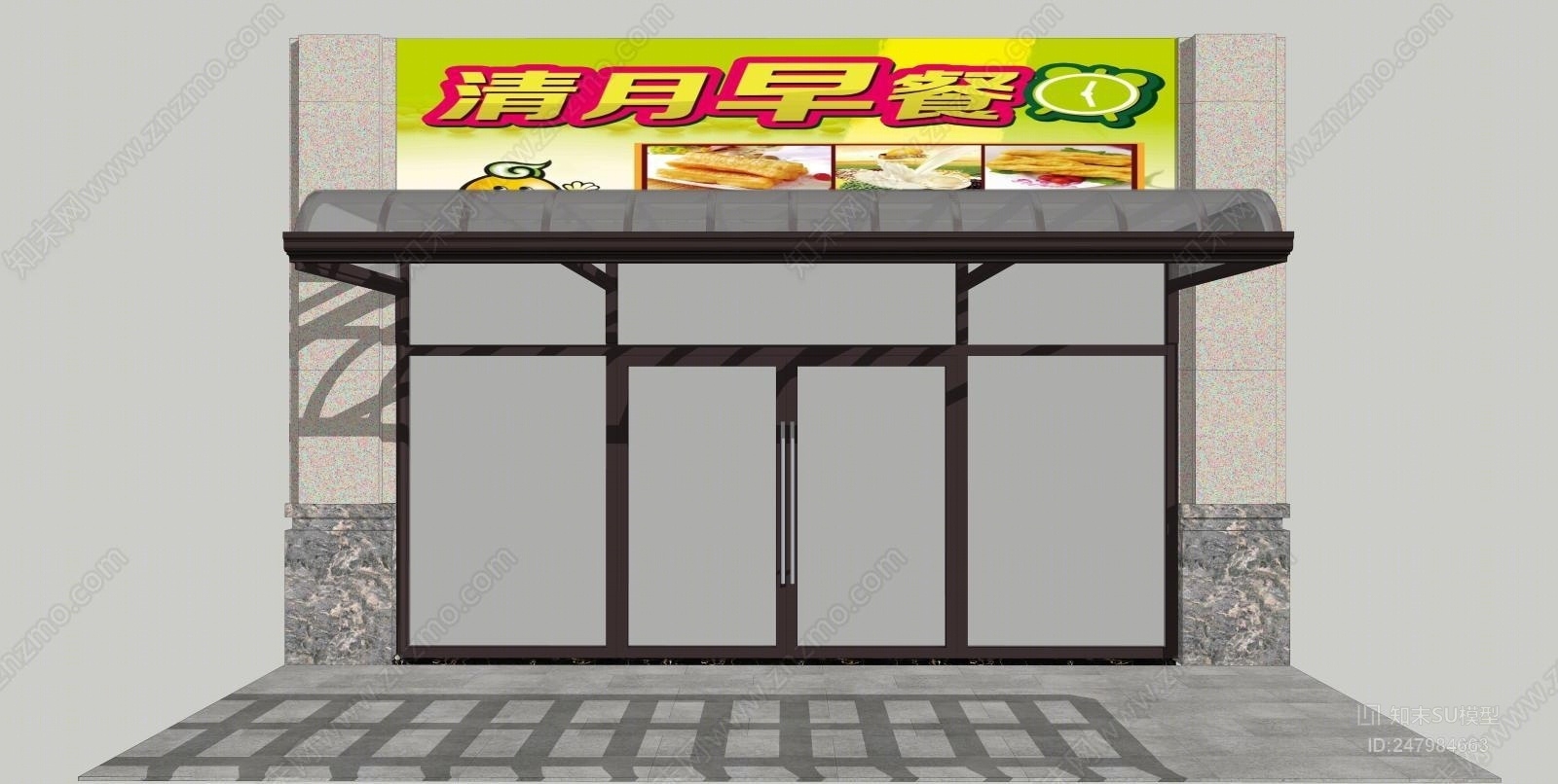 现代风格窗棚SU模型下载【ID:247984663】